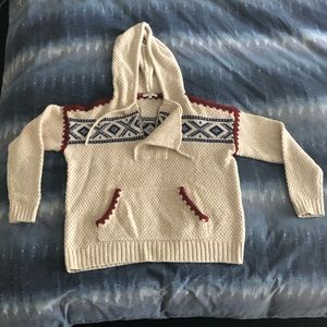 Madwell knit fare isle sweater hoodie